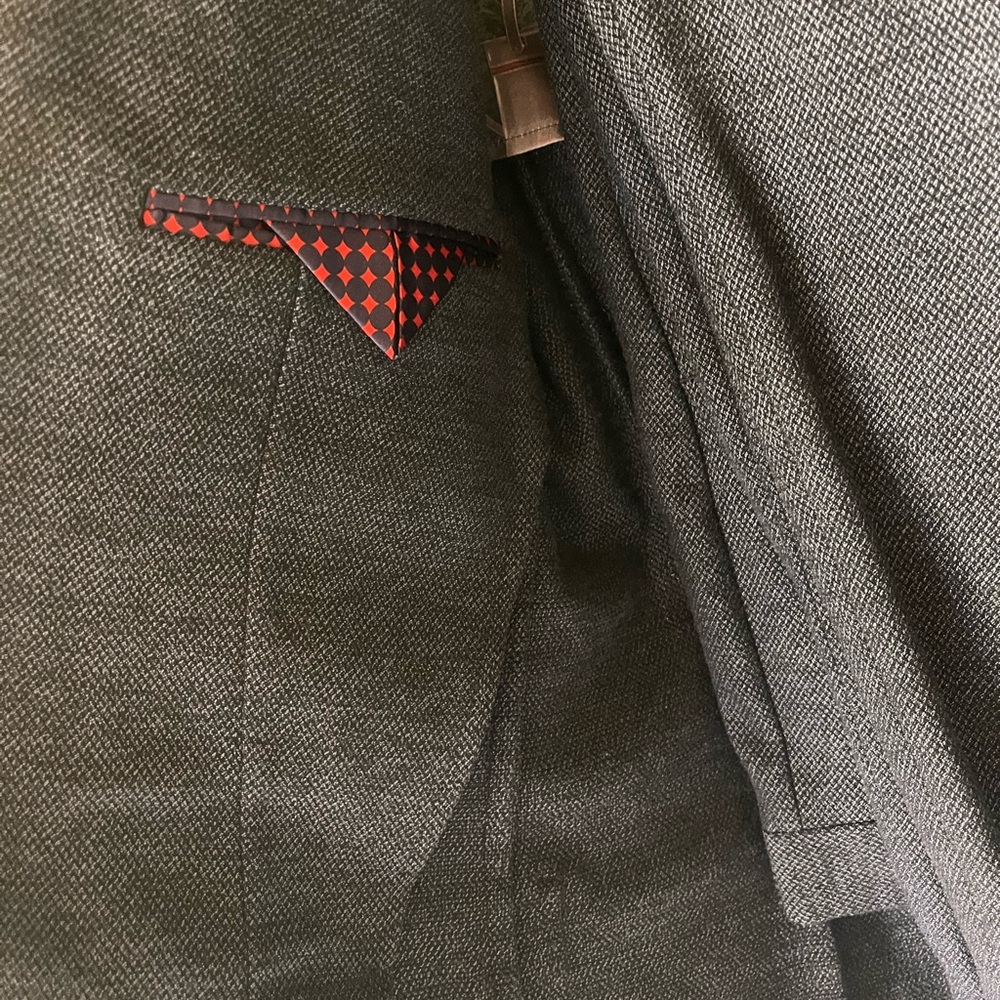 Ted Baker Size 4 Suit. Pants and Blazer. Blue Gray.